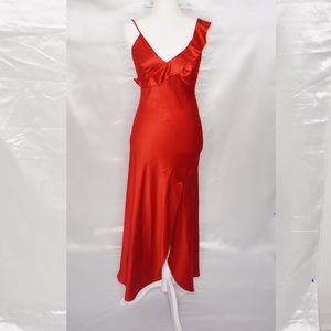 Crimson red urban outfitters gown